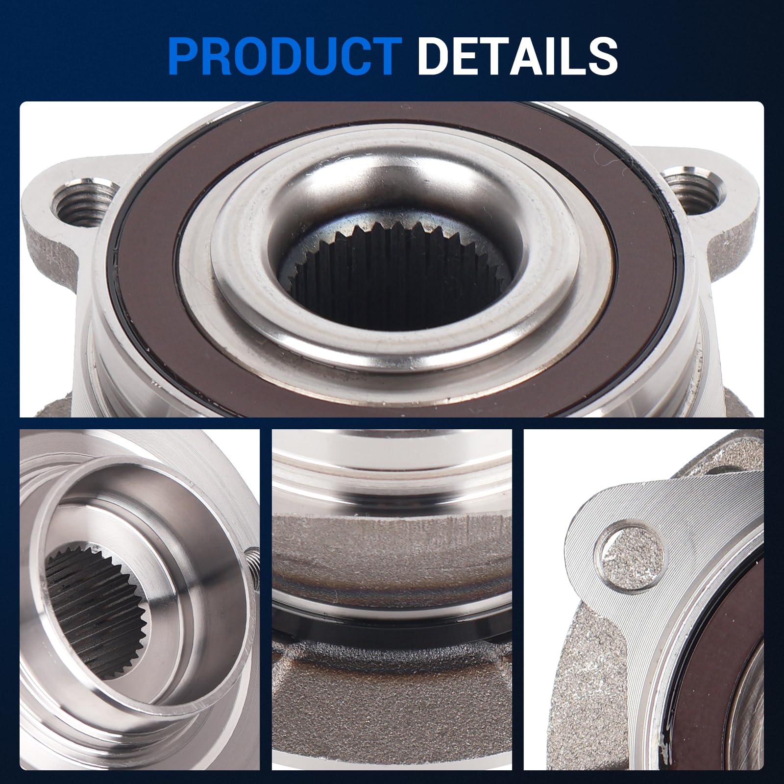 Amazon.com: Autoround 512513 Front/Rear Wheel Hub and Bearing
